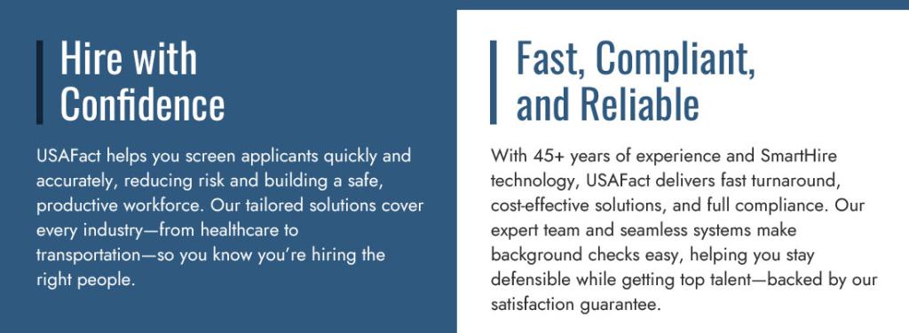 Hire with  Confidence