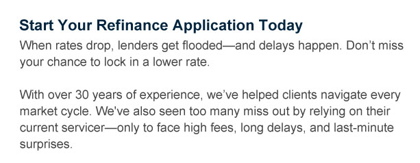 Get Your Refinance Application Started Today