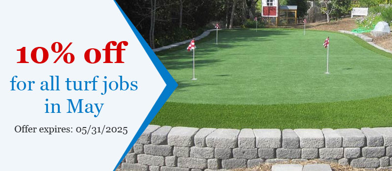 10% off for all turf jobs in April