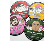 35 – 40 Point 3.5″ & 4″ Pulp Board Coaster – Round or Square