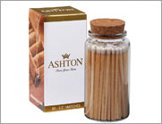 “Aglow” Glass Match Stick Jar – 80 count – with Fully Customized Gift Box