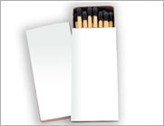 Plain Milday 2″ White or Black Match Box